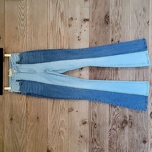 Altar'd State Size 24/0 Two Toned Flared Jeans
